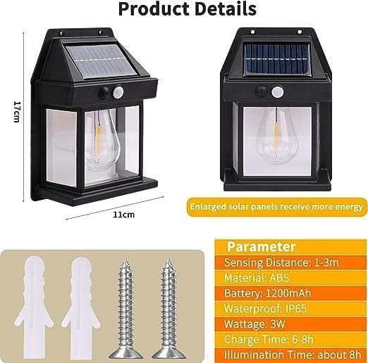 ☀️ Solar Light Outdoor Wall Light